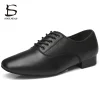 chaussures de danse pour hommes chaussures de danse latine en cuir véritable semelle souple hommes tango salle de bal chaussures de danse modernes baskets homme adulte
