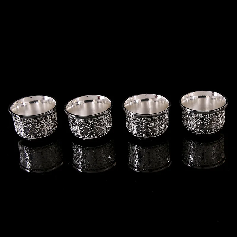 service à thé en bronze de style européen, 6 pièces, théière en métal rétro, service à thé en alliage, verre à vin avec plateau, boîte cadeau d'anniversaire service à thé en bronze de style européen, 6 pièces, théière en métal rétro, service à thé en alliage, verre à vin avec plateau, boîte cadeau d'anniversaire