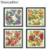 Kit de points de croix en coton jaune clair, patch citrouille, motif de fruits, 18ct, 14ct, 11ct, pour bricolage, broderie, ensemble artisanal Kit de points de croix en coton jaune clair, patch citrouille, motif de fruits, 18ct, 14ct, 11ct, pour bricolage, broderie, ensemble artisanal