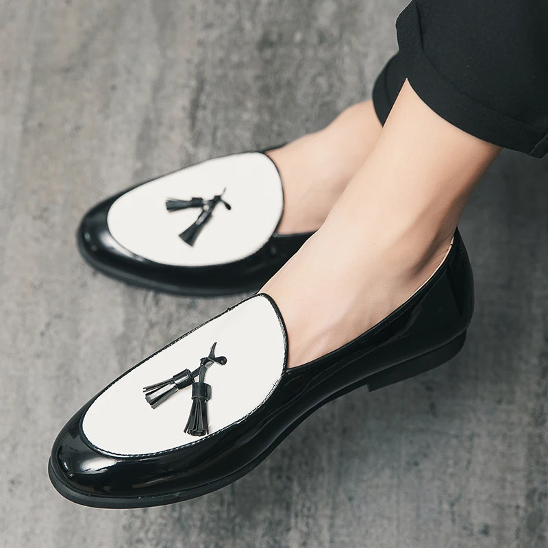 chaussures en cuir à pampilles pour hommes, mocassins décontractés à enfiler, chaussures formelles de mariage italien, chaussures de fête respirantes chaussures en cuir à pampilles pour hommes, mocassins décontractés à enfiler, chaussures formelles de mariage italien, chaussures de fête respirantes