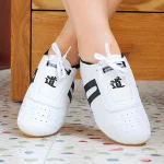 Chaussures de Taekwondo blanches pour hommes et femmes, respirantes, Kung Fu Wushu, Tapierckaraté, arts martiaux, baskets pour enfants