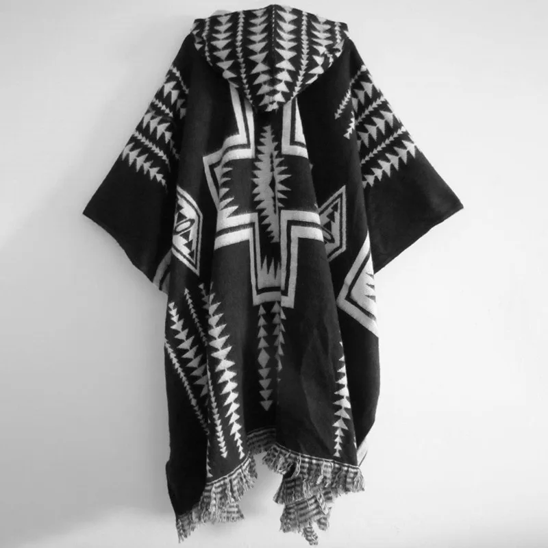 mode hommes poncho châle tricot rétro motif ethnique impression automne hiver coupe vent femmes à capuche cape mâle vêtements d'extérieur manteaux mode hommes poncho châle tricot rétro motif ethnique impression automne hiver coupe vent femmes à capuche cape mâle vêtements d'extérieur manteaux