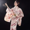 kimono yukata traditionnel japonais avec obi, robe de soirée vintage pour femmes, kimono geisha vintage pour femmes, costume de spectacle sur scène, cosplay