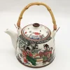 poignée de théière en bambou naturel, poignée de théière japonaise, théière kung fu, poignée de théière en bambou de remplacement pour pot en céramique, pots en poterie