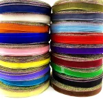 Ruban Organza à bord unique coloré, 5 Yards, 14mm, pour bandeaux, nœud papillon, décoration en toile pour fête de mariage, emballage # RoLi Ruban Organza à bord unique coloré, 5 Yards, 14mm, pour bandeaux, nœud papillon, décoration en toile pour fête de mariage, emballage # RoLi