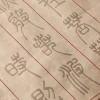cahier de calligraphie chinoise mayor inner coussins sutra seal pier practice copy paper, half rice xuan paper, long scroll papel arroz