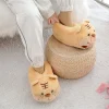 pantoufles chaudes pantoufles d'intérieur mignonnes tongs confortables pour femmes chaussures d'hiver antidérapantes sol plat dessin animé eu36 43 cadeaux jaune
