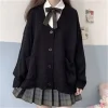 cardigan surdimensionné en tricot doux et mignon pour femme, pull de couleur unie, style preppy, nouvelle collection, offre spéciale, zy5208