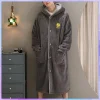 Peignoir chaud à manches longues pour hommes, Kimono en velours épais, vêtements de maison, Pijama Hombre, Cardigan, Robe Design, 1 pièce