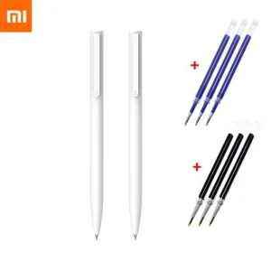 Xiaomi Mijia – stylo à Gel, 9.5mm, Super bon, original, à rouleau, recharge suisse, encre japonaise, MiKuni, noir, bleu, rouge Xiaomi Mijia – stylo à Gel, 9.5mm, Super bon, original, à rouleau, recharge suisse, encre japonaise, MiKuni, noir, bleu, rouge