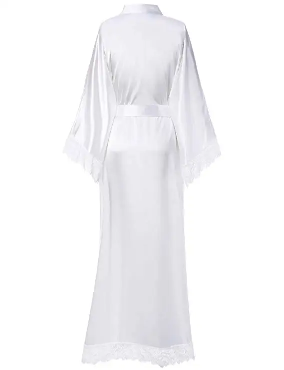 femmes sexy longue robe kimono dentelle robe de bain lingerie robe glace soie chemise de nuit couleur unie chemise de nuit vêtements de nuit grande taille # 0701 femmes sexy longue robe kimono dentelle robe de bain lingerie robe glace soie chemise de nuit couleur unie chemise de nuit vêtements de nuit grande taille # 0701