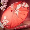 ilk grill parapluie décoratif japonais pour femmes, aucune fleur, parapluie de danse des prhub, huile chinoise, papier, 1 pièce