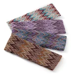 Geebro bohême rayé dame bandeau à la main en plein air bandeau mode multicolore cheveux accessoires pour femmes noué coiffure Geebro bohême rayé dame bandeau à la main en plein air bandeau mode multicolore cheveux accessoires pour femmes noué coiffure