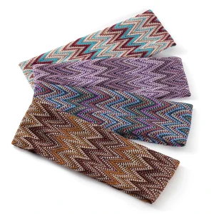 Geebro bohême rayé dame bandeau à la main en plein air bandeau mode multicolore cheveux accessoires pour femmes noué coiffure Geebro bohême rayé dame bandeau à la main en plein air bandeau mode multicolore cheveux accessoires pour femmes noué coiffure