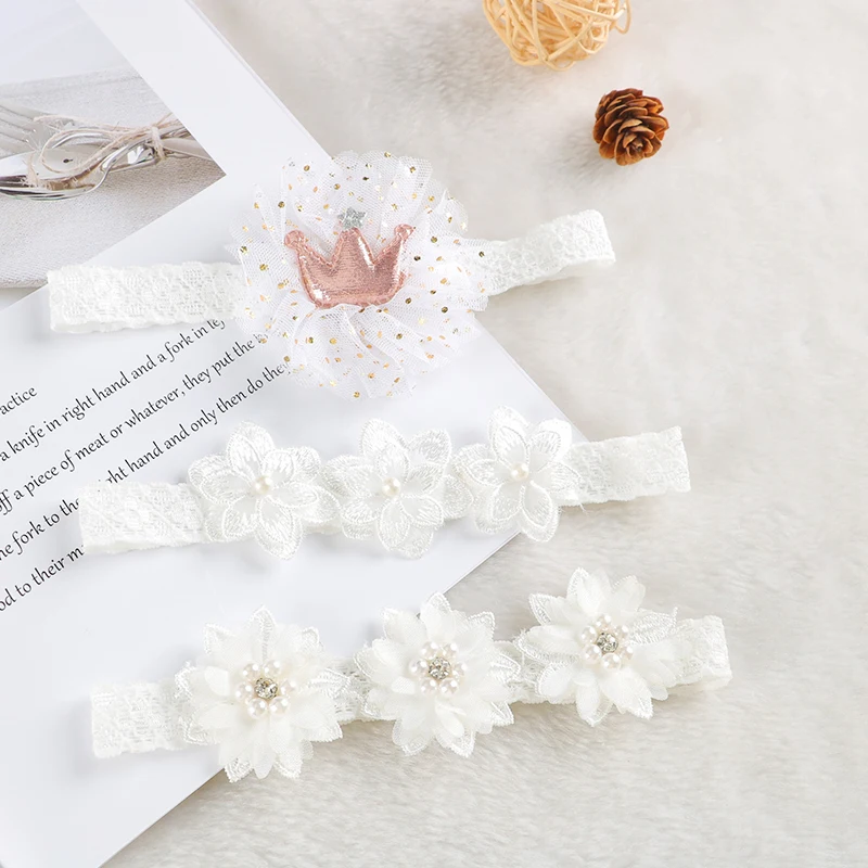 bandeau de cheveux avec nœud papillon pour bébé, 3 pièces/lot, couronne fleurie, pour sauna, joli vêtement pour enfants, accessoire photo photographié bandeau de cheveux avec nœud papillon pour bébé, 3 pièces/lot, couronne fleurie, pour sauna, joli vêtement pour enfants, accessoire photo photographié