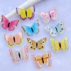 Papillon mixte coloré Kawaii, cabochons en résine à dos plat, bijoux à bricoler soi-même, accessoires de décoration, D94, 10 pièces