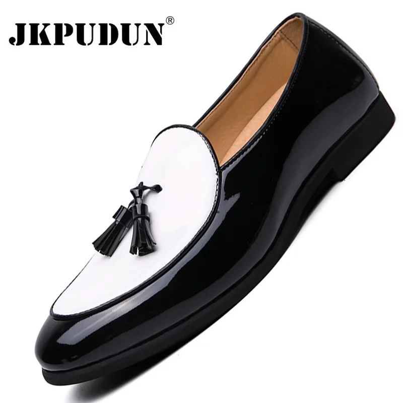Chaussures en cuir à pampilles pour hommes, mocassins décontractés à enfiler, chaussures formelles de mariage italien, chaussures de fête respirantes Chaussures en cuir à pampilles pour hommes, mocassins décontractés à enfiler, chaussures formelles de mariage italien, chaussures de fête respirantes