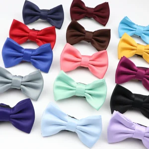 Nœud papillon de bonne qualité pour homme, réglable, noir, rouge, blanc, fête de mariage, Banquet, pour enfants, nouvelle collection