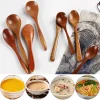 cuillère en bois pour la cuisine, la maison, la soupe britannique coréenne cuillères en céramique japonaises mignonnes, accessoires de cuisine utiles vente chaude