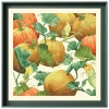 kit de points de croix en coton jaune clair, patch citrouille, motif de fruits, 18ct, 14ct, 11ct, pour bricolage, broderie, ensemble artisanal