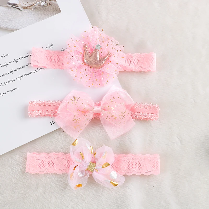 bandeau de cheveux avec nœud papillon pour bébé, 3 pièces/lot, couronne fleurie, pour sauna, joli vêtement pour enfants, accessoire photo photographié bandeau de cheveux avec nœud papillon pour bébé, 3 pièces/lot, couronne fleurie, pour sauna, joli vêtement pour enfants, accessoire photo photographié
