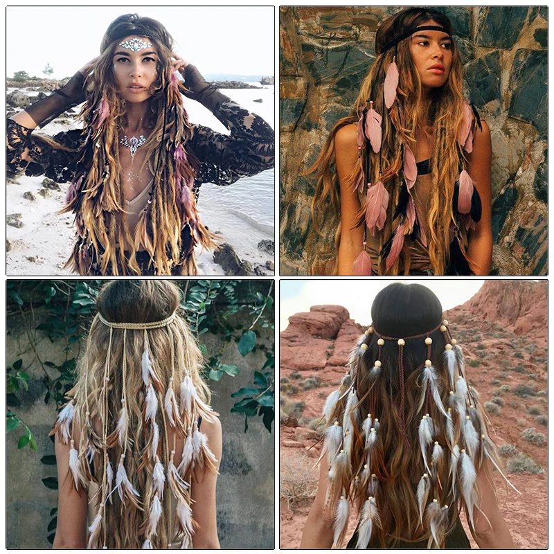 awaytr boho plume bandeau coiffure mode ajuster plume bandeaux bandeau dames cheveux accessoires pour festival fête awaytr boho plume bandeau coiffure mode ajuster plume bandeaux bandeau dames cheveux accessoires pour festival fête
