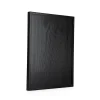 assiette à thé rectangulaire noire en bois massif, assiette à fruits, de style japonais, créatif et simple