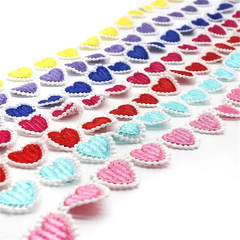 garniture de dentelle de coeur coloré, dentelle de mariage brodée, bricolage, patchwork fait main, ruban, fournitures de couture, artisanat, h690 garniture de dentelle de coeur coloré, dentelle de mariage brodée, bricolage, patchwork fait main, ruban, fournitures de couture, artisanat, h690