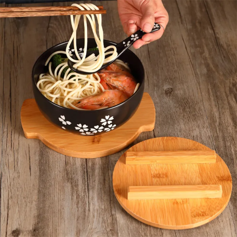 bol ramen japonais en céramique pour nouilles simples, grand bol pour salade domestique, vaisselle de restaurant spéciale créative bol ramen japonais en céramique pour nouilles simples, grand bol pour salade domestique, vaisselle de restaurant spéciale créative