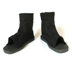 Chaussures de Cosplay Anime japonais pour hommes et femmes, sandales souples en coton noir, bottes pour Halloween et fête de noël Chaussures de Cosplay Anime japonais pour hommes et femmes, sandales souples en coton noir, bottes pour Halloween et fête de noël