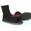 chaussures de cosplay anime japonais pour hommes et femmes, sandales souples en coton noir, bottes pour halloween et fête de noël