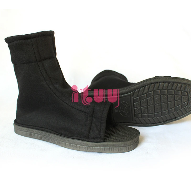 chaussures de cosplay anime japonais pour hommes et femmes, sandales souples en coton noir, bottes pour halloween et fête de noël chaussures de cosplay anime japonais pour hommes et femmes, sandales souples en coton noir, bottes pour halloween et fête de noël