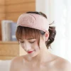bandeau de maquillage réglable pour femmes et filles, bandeau de sauna pour le lavage du visage, bandes de cheveux pour le visage spa, turban en éponge douce, accessoires pour cheveux