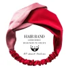 bandeau croisé en satin de soie, mode coréenne, couleurs contrastées, sensation de lumière, tempérament, petit et frais, accessoires de tête