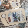 ensemble d'autocollants esthétiques fleur et papillon, pour scrapbooking, décoration photo, papeterie de décoration pour la maison, fournitures artisanales pour journal intime, diy bricolage
