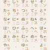 affiche de tableau japonais hiragana, peinture sur toile, décoration artistique murale pour chambre d'enfant, gestion de katakana