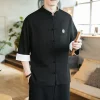 cardigan haori brodé traditionnel pour homme, kimono japonais, costume de samouraï, chemise de style harajuku, manteau d'entrée imprimé