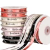 ruban artisanal fait main pour nœud, décoration de fête de mariage bricolage, accessoires d'emballage cadeau, 25 mètres