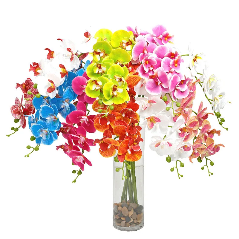 fleurs artificielles mariage fleurs orchidées papillon artificielles, fausses orchidées papillon, pour décoration de maison, fausses feuilles, accessoires de décoration de mariage fleurs artificielles mariage fleurs orchidées papillon artificielles, fausses orchidées papillon, pour décoration de maison, fausses feuilles, accessoires de décoration de mariage