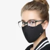 masque facial coréen en coton, masque anti poussière, respirateur avec filtre à charbon actif, lunettes kpop noires, masque sur la bouche