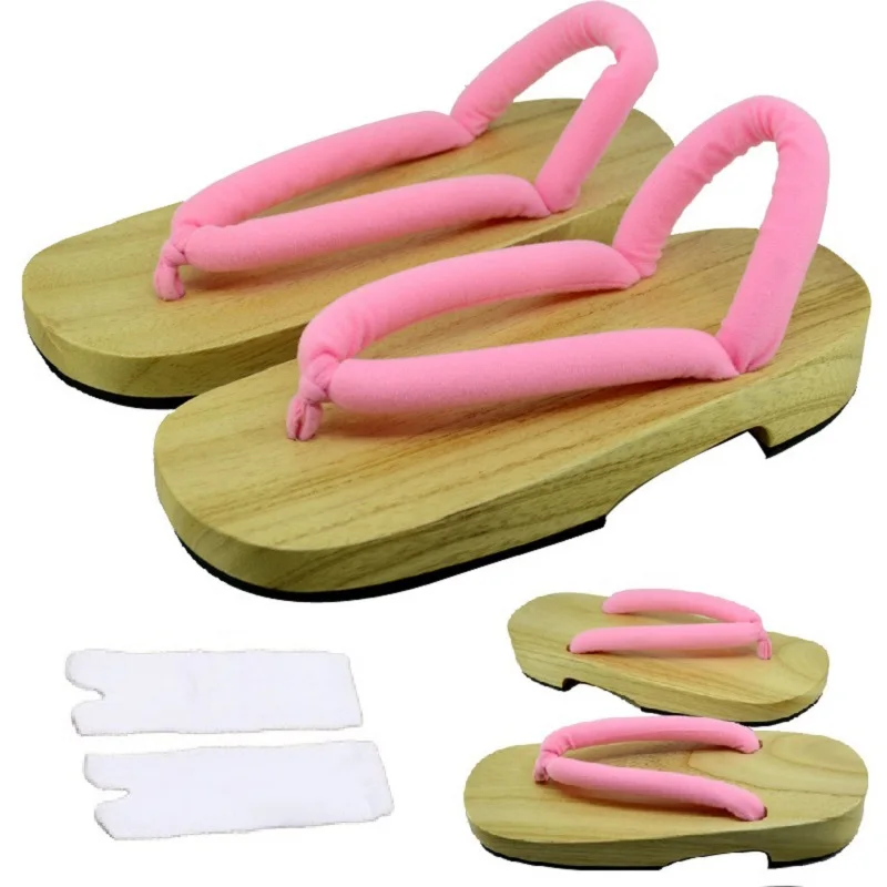 Anime japonais Demon Slayer Kimetsu No Yaiba Cosplay accessoire Kamado Nezuko Cosplay sabots Kimono tongs Geta pantoufles chaussures Anime japonais Demon Slayer Kimetsu No Yaiba Cosplay accessoire Kamado Nezuko Cosplay sabots Kimono tongs Geta pantoufles chaussures