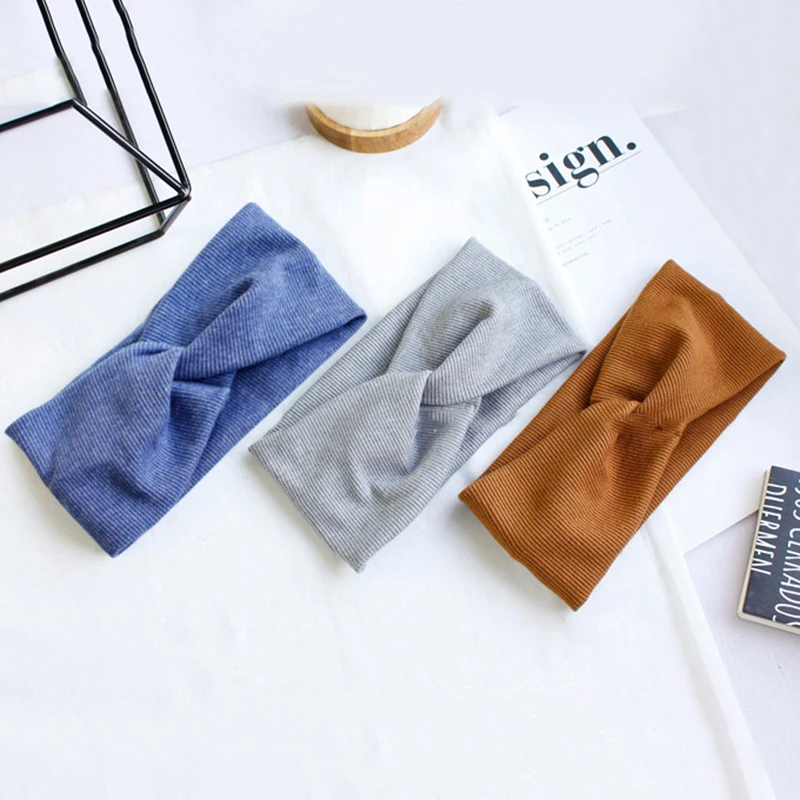 femmes bandeau couleur unie large turban noeud croisé tricot bandeau filles lavage visage cheveux accessoires automne coton torsadé bandeau femmes bandeau couleur unie large turban noeud croisé tricot bandeau filles lavage visage cheveux accessoires automne coton torsadé bandeau