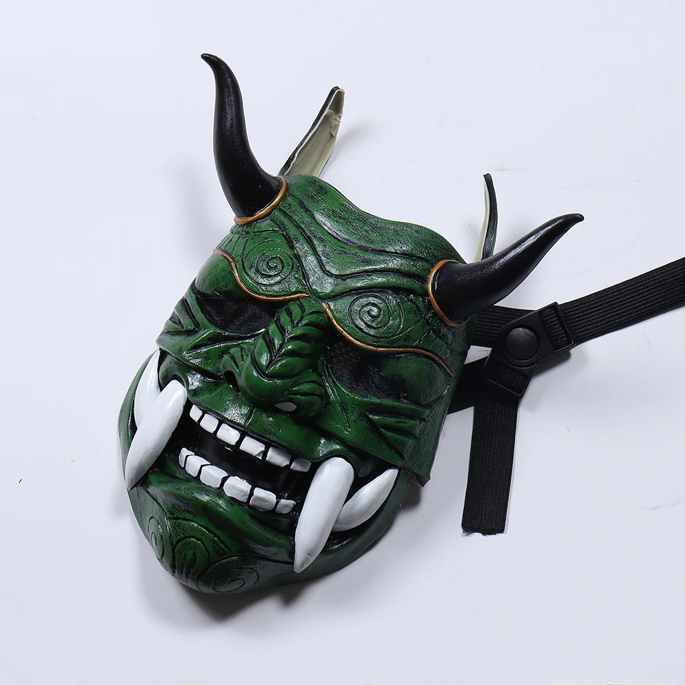 masques de cosplay japonais de samouraï, masques effrayants en latex, masques d'anime d'horreur, olympiques d'halloween, accessoires de carnaval masques de cosplay japonais de samouraï, masques effrayants en latex, masques d'anime d'horreur, olympiques d'halloween, accessoires de carnaval