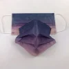 masques jetables pour adultes, couverture de protection faciale de couleur dégradée, masque buccal imprimé, masques solides, vert bleu violet, tissu à 3 couches