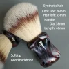 dcosmetic t4 brosse de rasage en cheveux synthétiques doux manche en résine à la main brosse de rasage pour homme rasage humide