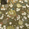 tissu imitation satin de style japonais, tissu à motifs floraux pour robe de maison en brocart