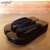 whoholl geta pantoufle homme sabots d'été femme tongs en bois japonais geta cosplay costumes chaussures