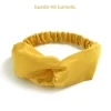 bandeau de sauna torsadé vintage pour femmes, nœud croisé sur le dessus, élastique, tricot, solide, document, filles, accessoires pour cheveux, mode