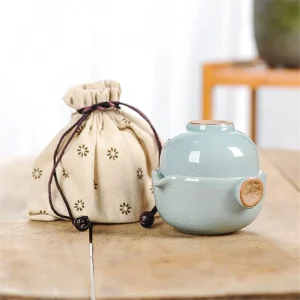 Ensembles de service à thé en céramique portables pour thé Kung, théière chinoise avec tasse à thé, ensembles de thé de voyage, bouilloire à eau, verres de bureau à domicile Gaiwan Ensembles de service à thé en céramique portables pour thé Kung, théière chinoise avec tasse à thé, ensembles de thé de voyage, bouilloire à eau, verres de bureau à domicile Gaiwan