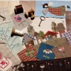 tissu teint en fil japonais 9x12cm, 50 pièces/lot, étoffe 100% coton pour couture de vêtements de poupées, couettes, patchwork fait à la main, diy bricolage